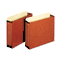 Globe-Weis 3 1/2 Inch Expansion File Cabinet Pockets, Straight, Letter, Redrope, 10/Box GLWFC1524E
