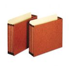 Globe-Weis 3 1/2 Inch Expansion File Cabinet Pockets, Straight, Letter, Redrope, 10/Box GLWFC1524E