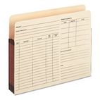 Globe-Weis 3 1/2 Inch Expansion Project Pockets, Straight Cut, Letter, Manila, 10/Box GLW1524EPP