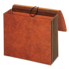 Globe-Weis 5 1/4" Expansion Accordion Pockets, Straight, Redrope, 12 3/8 x 10, Brown GLWCL1074GLHD