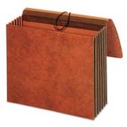 Globe-Weis 5 1/4" Expansion Accordion Pockets, Straight, Redrope, 12 3/8 x 10, Brown GLWCL1074GLHD