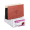 Globe-Weis 5 1/4 Inch Expansion Accordion Pocket, Straight Cut, Redrope, Legal, 10/Box GLWC1536GHD