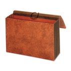 Globe-Weis 5 1/4 Inch Expansion Accordion Pockets, Straight, Redrope, 10 x 15 3/8, Brown GLWCL1077GLHD