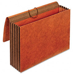 Globe-Weis 5 1/4 Inch Expansion Accordion Wallets, Straight, Redrope, Legal, Red GLWCL1076GLHD