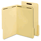 Globe-Weis Antimicrobial Fastener Folder, 3/4" Exp, 2 Fasteners, Legal, 50/BX GLW29537AM