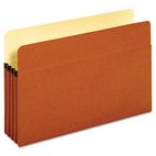Globe-Weis Bulk File Pockets, 3 1/2" Expansion, Legal, Redrope, 50/BX GLW64224B