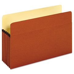 Globe-Weis Bulk File Pockets, 5 1/4" Expansion, Legal, Redrope, 50/BX GLW64234B