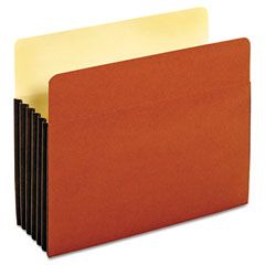 Globe-Weis Drop Front Expanding File Pocket, Top Tab, 5 1/4 Inch, Letter, Brown, 10/Box GLW63274