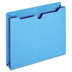 Globe-Weis File Jacket, Two Inch Expansion, Letter, Blue, 50/Box GLWB3043DTBLU
