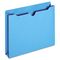 Globe-Weis File Jacket, Two Inch Expansion, Letter, Blue, 50/Box GLWB3043DTBLU