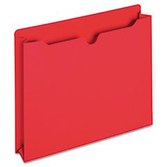 Globe-Weis File Jacket, Two Inch Expansion, Letter, Red, 50/Box GLWB3043DTRED