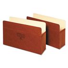 Globe-Weis Five Inch Expansion Accordion Pocket, Straight, Manila/Redrope, Legal, Brown GLW1536G