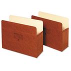 Globe-Weis Five Inch Expansion Accordion Pocket, Straight, Manila/Redrope, Letter, Brown GLW1534G