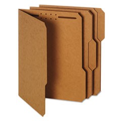 Globe-Weis Folder, One Fastener, 1/3 Cut Top Tab, Letter, 17 Point, Kraft, 50/Box GLW1483417PT