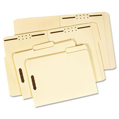 Globe-Weis Folder, One Fastener, 1/3 Cut Top Tab, Letter, 18 Point, Manila, 50/Box GLW1453418PT