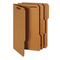 Globe-Weis Folder, Two Fasteners, 1/3 Cut, Top Tab,Legal, 17 Point, Kraft, 50/Box GLW1983717PT