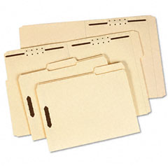 Globe-Weis Folder, Two Fasteners, 1/3 Cut Top Tab, Legal, 18 Point, Manila, 50/Box GLW1953718PT