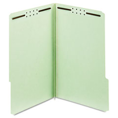 Globe-Weis Folders, One Inch Expansion, Two Fasteners, 1/3 Cut Tab, Legal, Green, 25/Box GLW29931