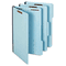 Globe-Weis Folders, Two Inch Expansion, Two Fasteners, 1/3 Cut, Legal, Light Blue, 25/Box GLW61552