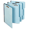Globe-Weis Folders, Two Inch Expansion, Two Fasteners, 1/3 Cut, Letter, Light Blue, 25/Box GLW61542