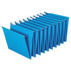 Globe-Weis Hanging Accordion Folders, Letter Size, Blue, Two Sets/Box GLWHF20BLU