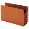 Globe-Weis Heavy-Duty Expanding File Pocket, End Tab, 5 1/4 Inch, Legal, Brown, 10/Box GLW64790