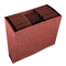 Globe-Weis Jan-Dec Accordion Open File, 12 Pockets, 1/3 Tab, Letha Tone, Letter, Brown GLWR217MHD
