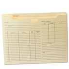Globe-Weis Preprinted Expanded Project Jackets, Letter, 11 Point Manila, 50/Box GLWB3143DT
