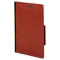 Globe-Weis Pressboard Classification Folders, Six Fasteners, 2/5 Cut, Legal, Red, 10/Box GLW29075