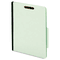 Globe-Weis Pressboard Classification Folders, Six Fasteners, 2/5 Cut, Letter, Green, 10/Box GLW24076