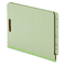 Globe-Weis Pressboard End Tab Classification Folders, Six Sections, Letter, Green, 10/Box GLW23224