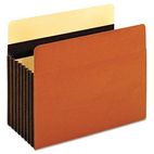 Globe-Weis Redrope File Pocket, 7" Expansion, Letter, 5/PK GLW15444HD