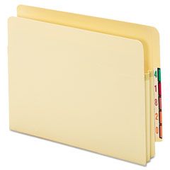 Globe-Weis Standard File Pocket, Manila, 1 3/4" Exp., Letter GLW65114