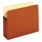 Globe-Weis Standard File Pockets, Redrope, 3 1/2 Inch Expansion, Letter, Brown GLW63224