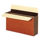 Globe-Weis Wide 3 1/2 Inch Expansion Accordion Pocket, Letter, Redrope, 10/Box GLWC1525EHD