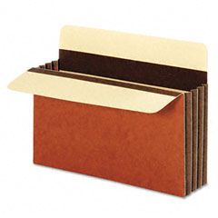 Globe-Weis Wide 3 1/2 Inch Expansion Accordion Pocket, Letter, Redrope, 10/Box GLWC1525EHD