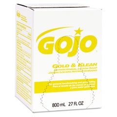 GOJO Enriched Lotion Soap Bag-in-Box Dispen. Refill, Lightly Scented,800ml, 12/Carton GOJ910212CT