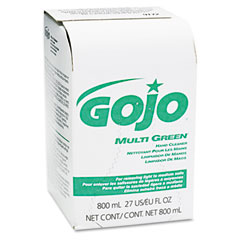 GOJO MULTI GREEN Hand Cleaner 800-ml Bag-in-Box Dispenser Refill, 12/Carton GOJ917212CT