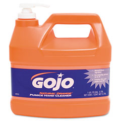 GOJO Natural Orange Pumice Hand Cleaner, Orange Citrus, 1 gal Pump GOJ095504EA