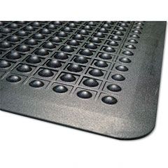 Guardian FlexStep Rubber Anti-Fatigue Mat, Polypropylene, 24 x 36, Black MLL24020300