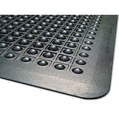 Guardian FlexStep Rubber Anti-Fatigue Mat, Polypropylene, 36 x 60, Black MLL24030500