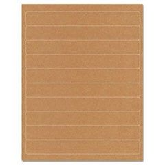 Guided Brown Kraft Printer Labels, 1 x 8, Permanent Adhesive, 250/Pack GDP00095