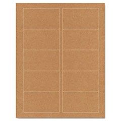 Guided Brown Kraft Printer Labels, 2 x 3-1/2, Permanent Adhesive, 250/Pack GDP00106