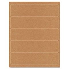 Guided Brown Kraft Printer Labels, 2 x 8, Permanent Adhesive, 125/Pack GDP00097