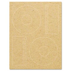 Guided Laser CD/DVD Labels, Matte Brown, 50 Labels per Pack GDP00086