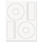 Guided Laser CD/DVD Labels, Matte White, 50 Labels per Pack GDP00087