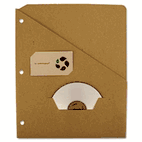 Guided RePouch Recycled Slash Pocket Insert, Letter Size, Brown Kraft, 5/Pack GDP00053