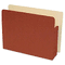 Gussco End Tab File Pocket, Letter, 4" Exp, Redrope GUS75114