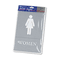 Headline Sign ADA Sign, Women Restroom Symbol w/Tactile Graphic, Molded Plastic, 6 x 9, Gray USS4816