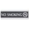Headline Sign Century Series Office Sign, "No Smoking", 9 x 1/2 x 3, Black/Silver USS4757